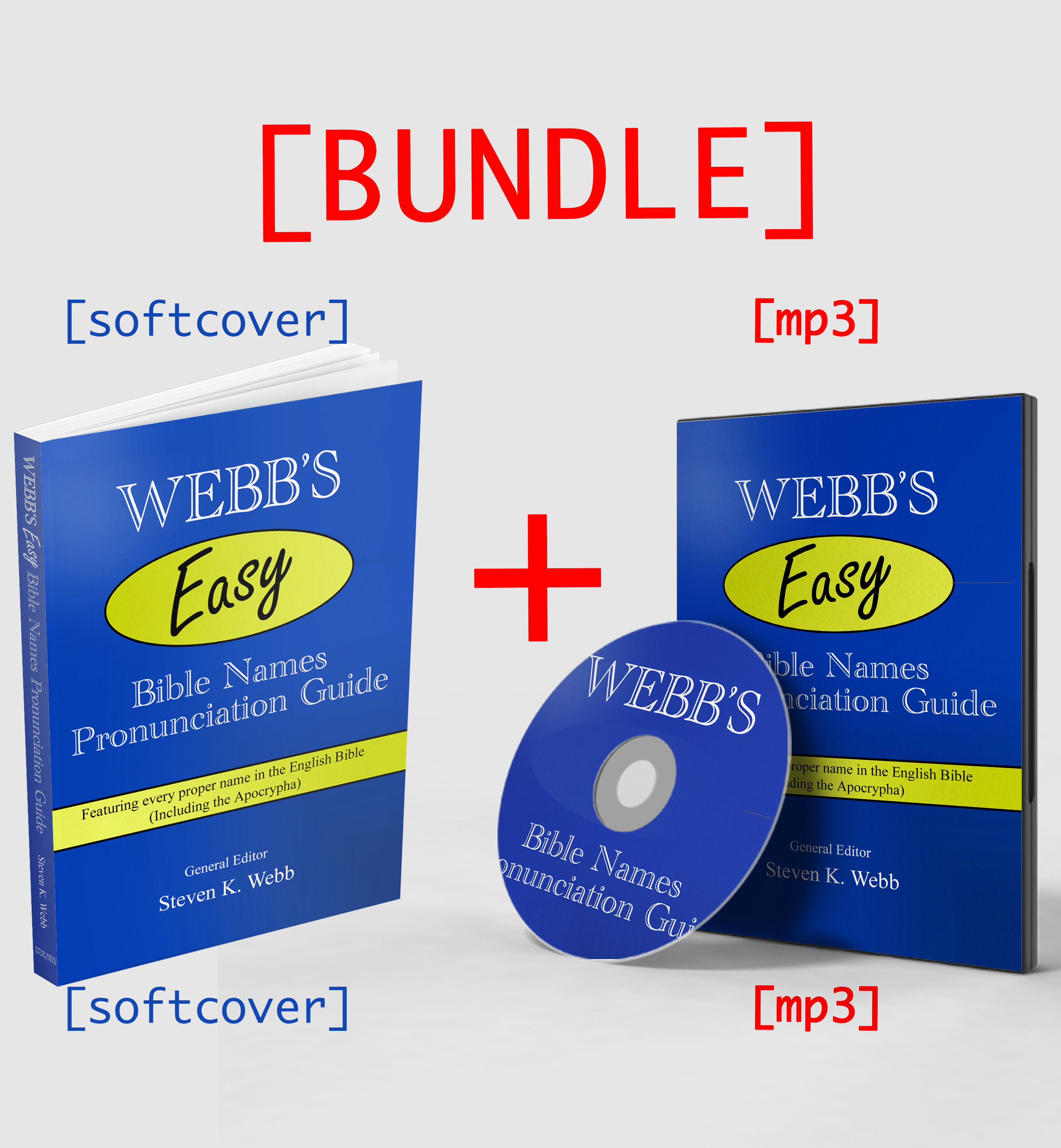 Webb’s Easy Bible Names Pronunciation Guide – Bundle – Softcover and MP3 Versions
