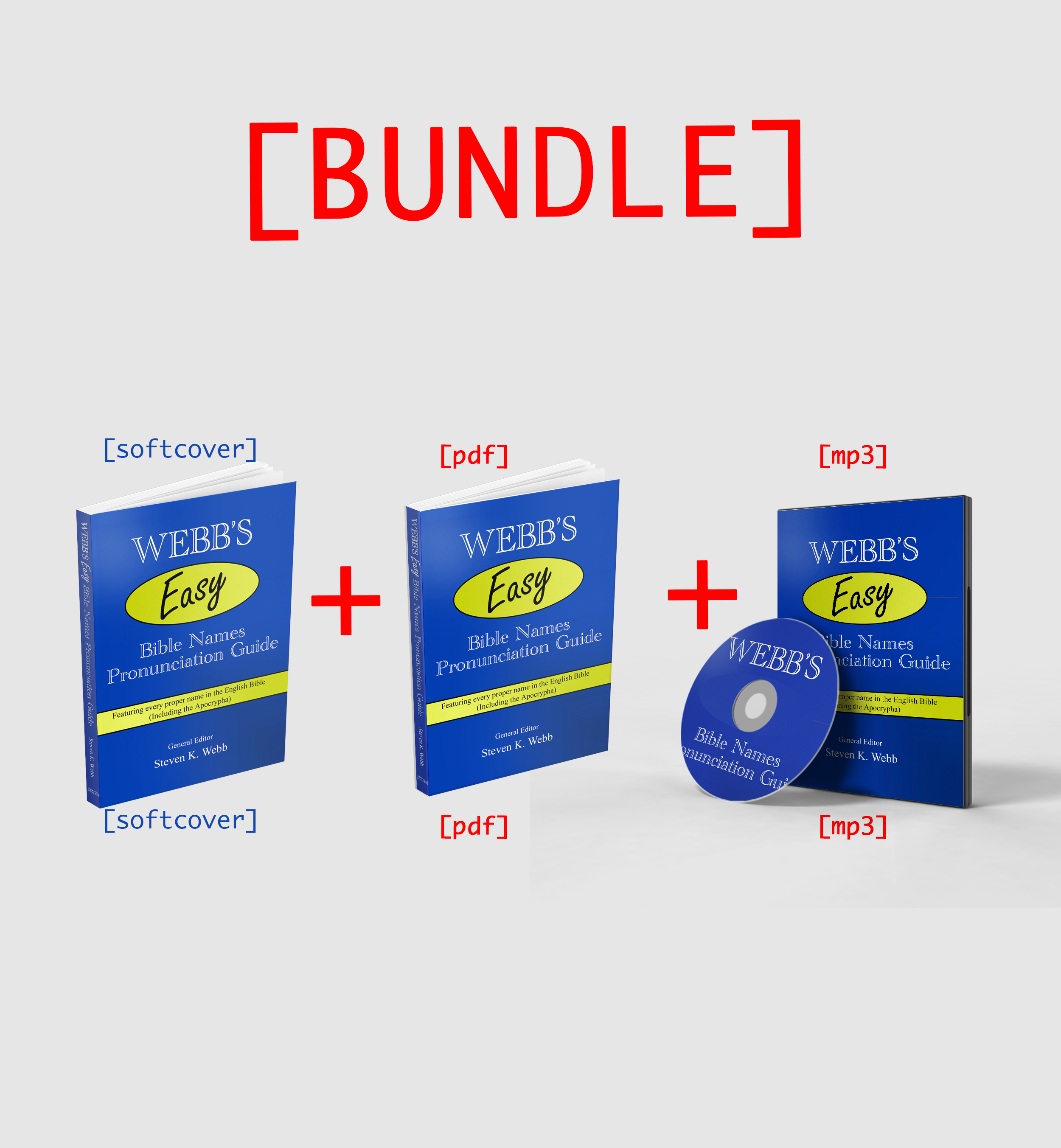 Webb’s Easy Bible Names Pronunciation Guide – Bundle – Softcover, PDF and MP3 Versions